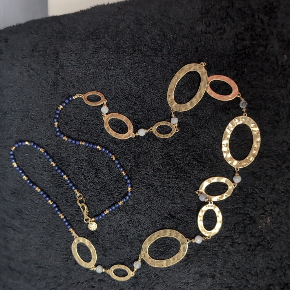 Vintage Lydell Gold and Beaded Necklace